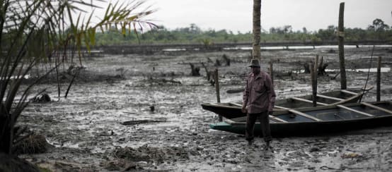 Öl-Verschmutzung im Nigerdelta